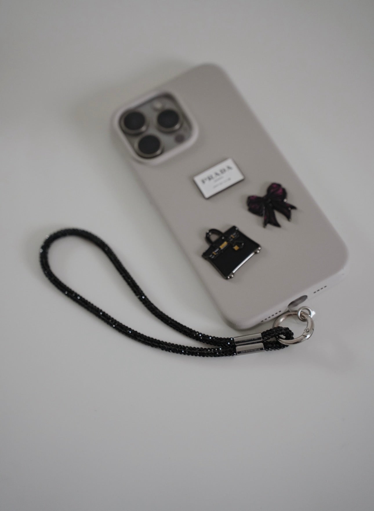 Black Phone Strap